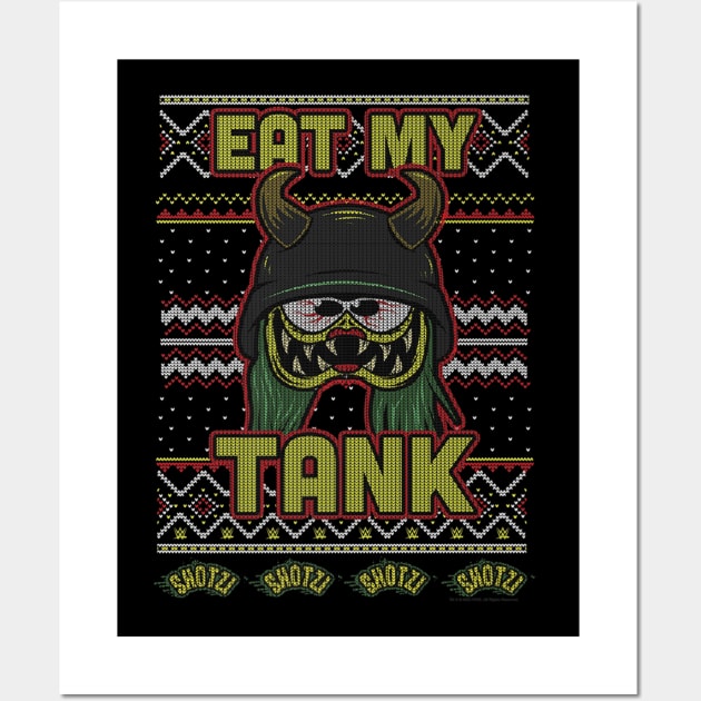 Shotzi Eat My Tank Christmas Ugly Wall Art by Holman